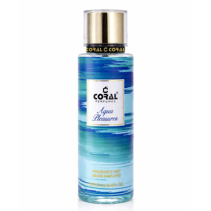 coral aqua pleasures fragrance mist for women 250ml