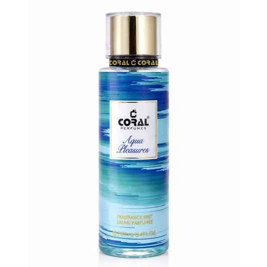 coral aqua pleasures fragrance mist for women 250ml
