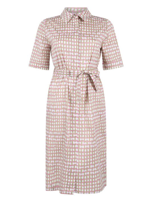 Cotton Belted Shirt Dress