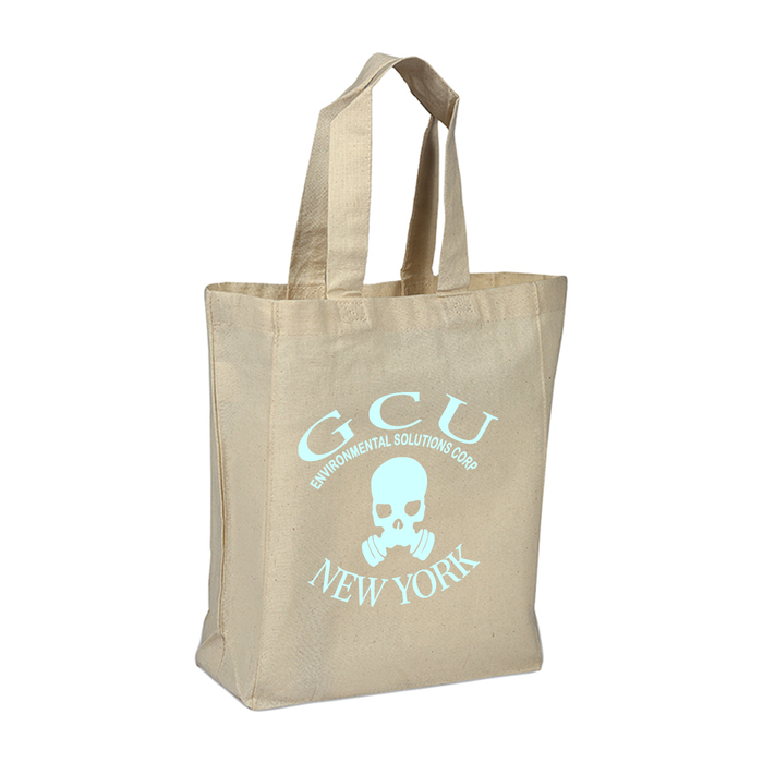 Cotton Sheeting Travel Tote, Printed