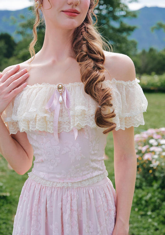 Countryside Florals Velvet Top