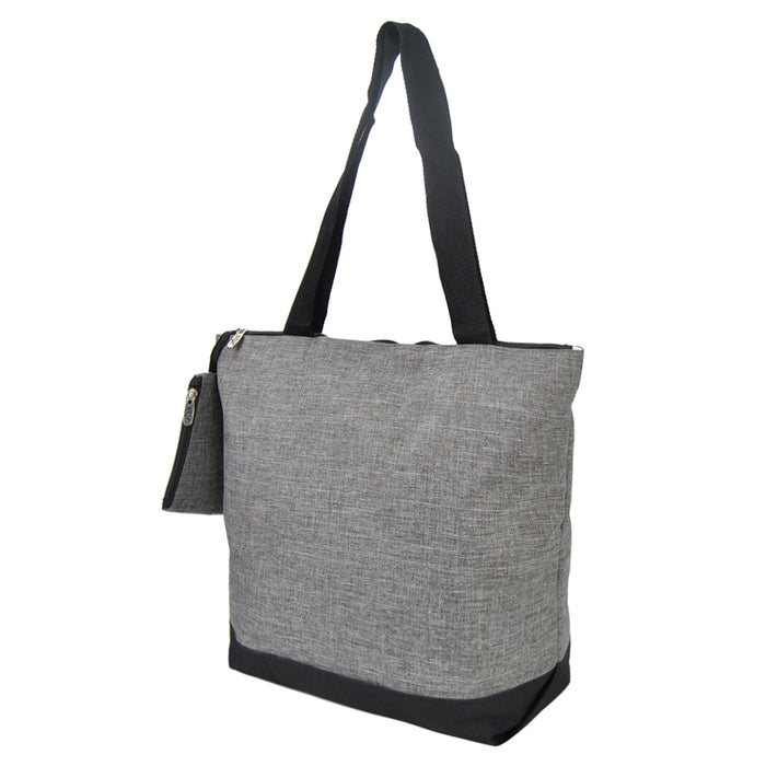 Crosshatch Gray NGIL Canvas Tote Bag
