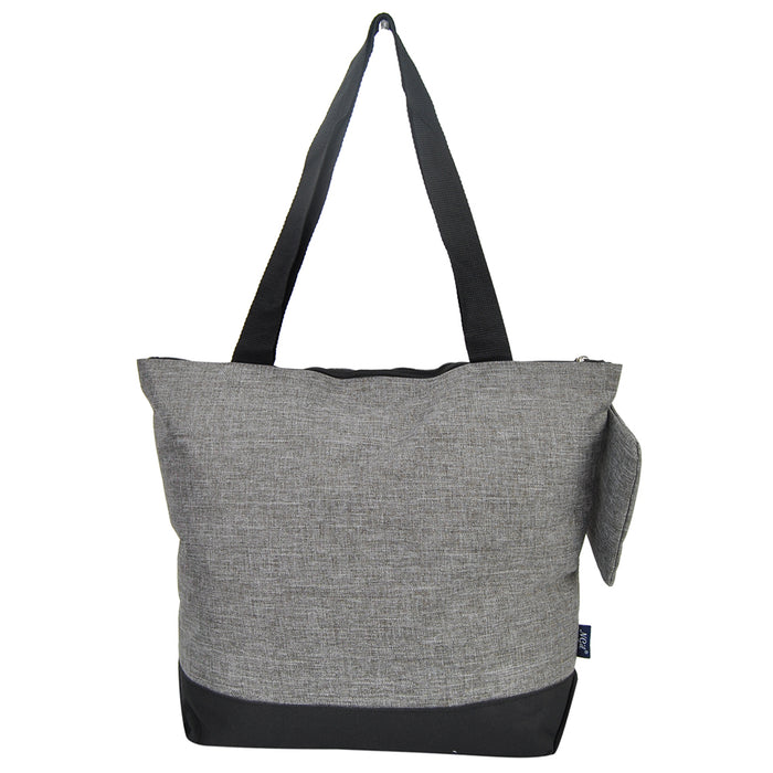Crosshatch Gray NGIL Canvas Tote Bag