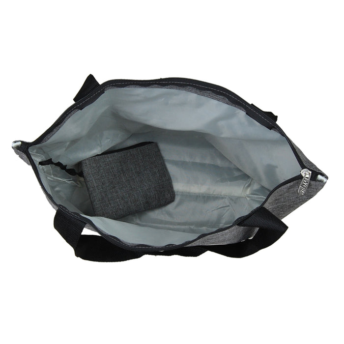Crosshatch Gray NGIL Canvas Tote Bag