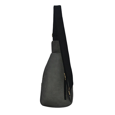 Dark Gray NGIL Faux Leather Sling Bag