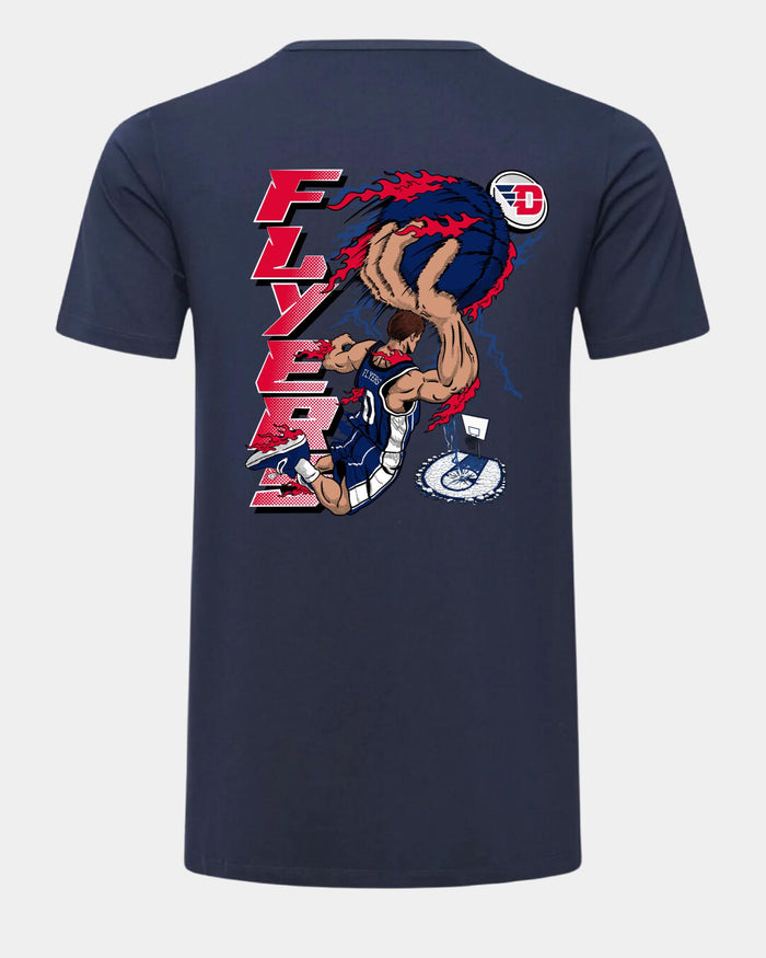 Dayton Slam Dunk Spectacle 2.0 Navy T-Shirt Back