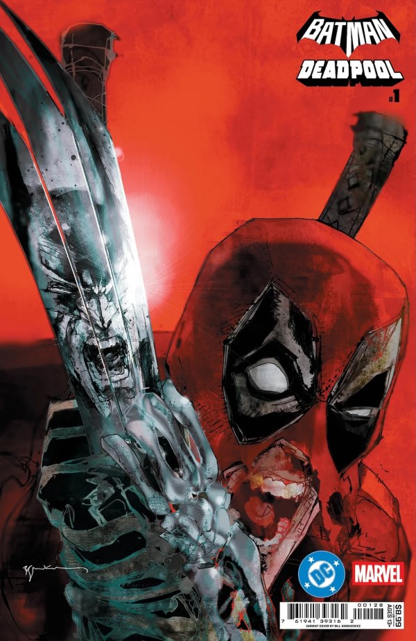 DC / Marvel: Batman / Deadpool #1 Cover Q Bill Sienkiewicz Variant