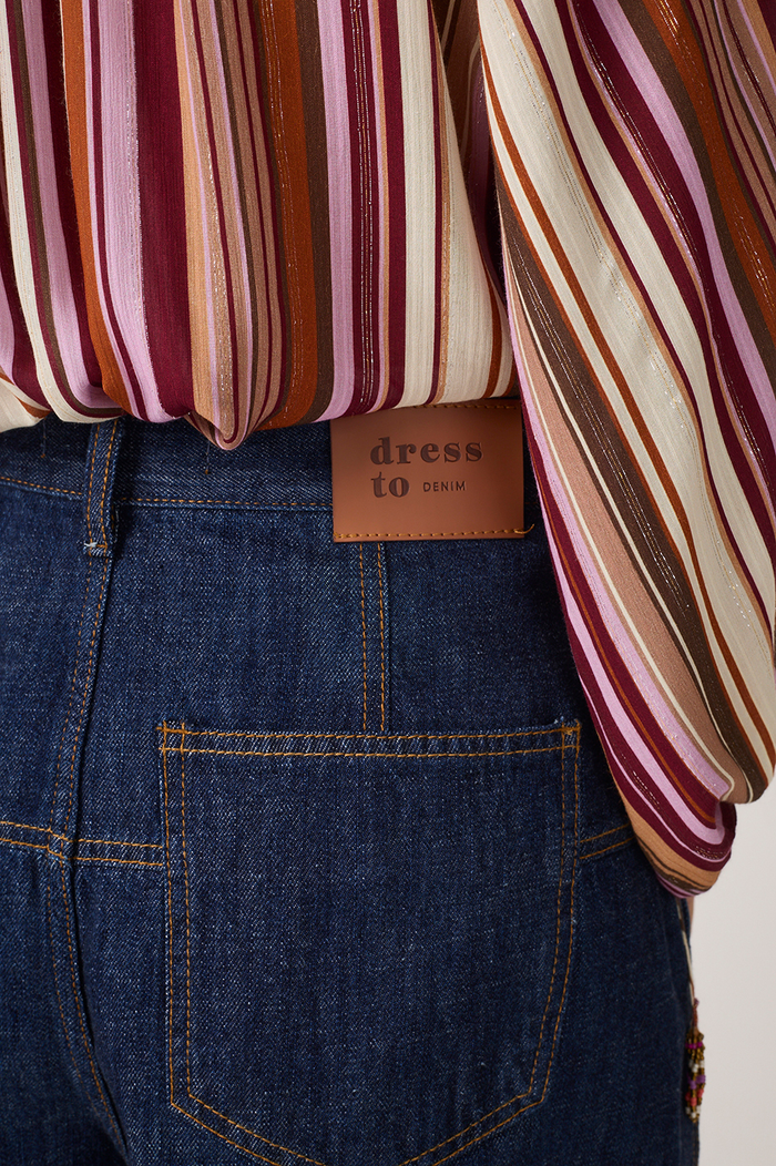 Denim Pockets Belt Loops Belted Shorts_6