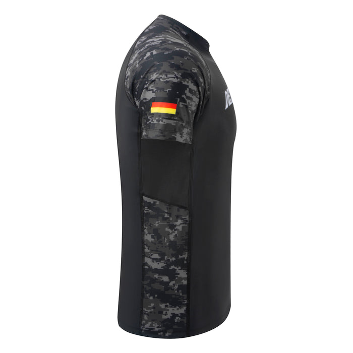 Deutschland - Rashguard (Schwarz Camo)