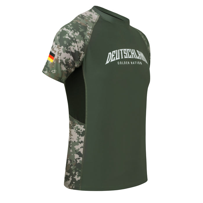 Deutschland – Rashguard Grün Camo