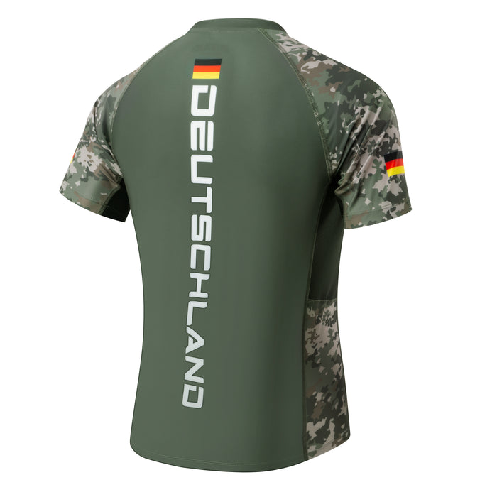 Deutschland – Rashguard Grün Camo