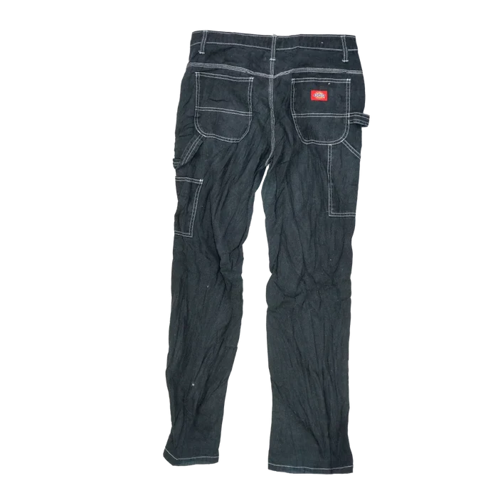Dickies Women's High Waisted Carpenter Jeans - 7/28, Medium - Army & Outdoors - Jeans