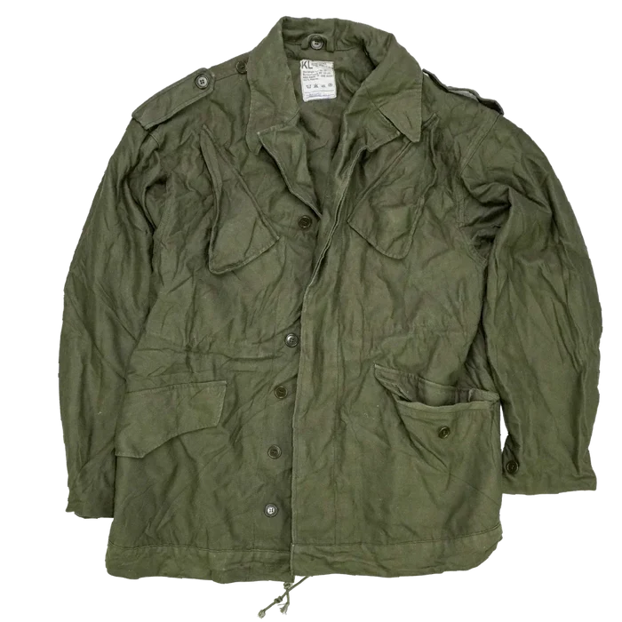 Dutch Army Olive Drab Field Jacket - Small - Dutch Army Surplus - Field Jackets