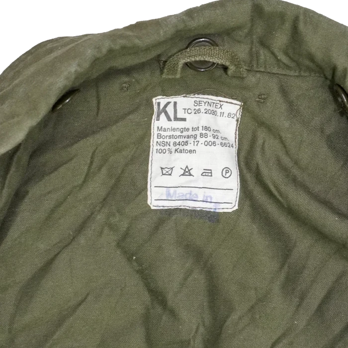 Dutch Army Olive Drab Field Jacket - Small - Dutch Army Surplus - Field Jackets