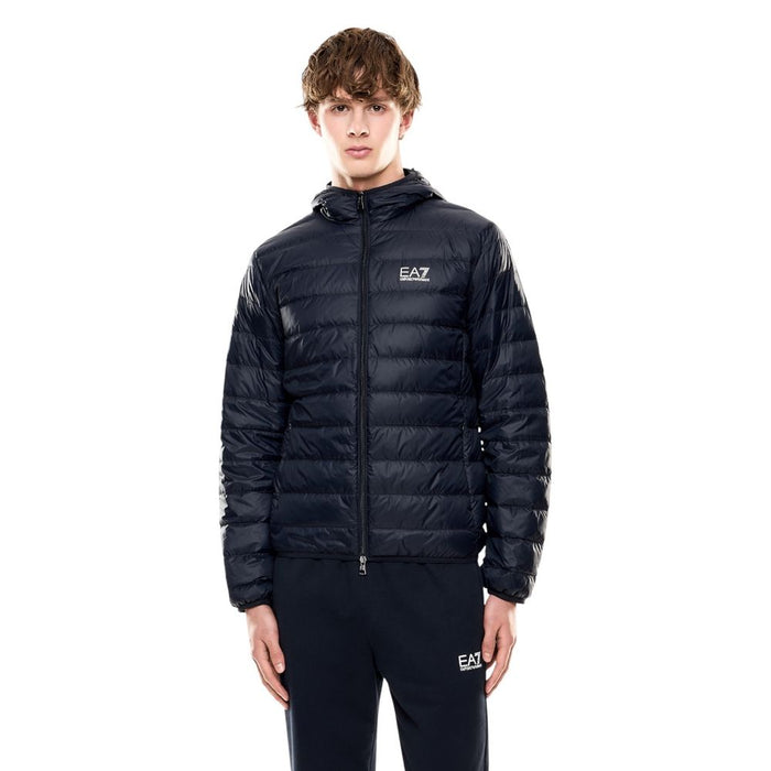 EA7 Emporio Armani Blue Polyamide Shell Jacket