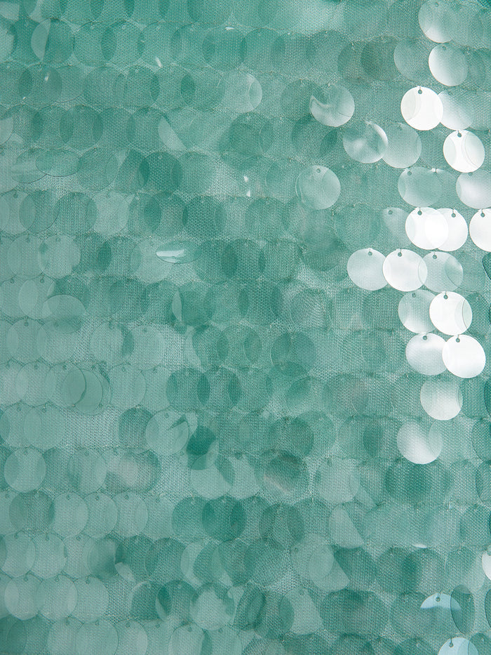 Elastic Sequin Mermaid Mint Skirt
