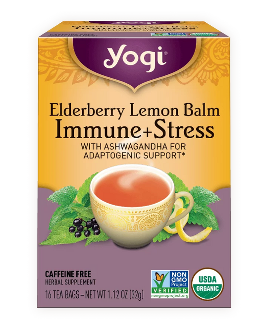 ELDERBERRY LEMON BALM IMMUNE + STRESS TEA
