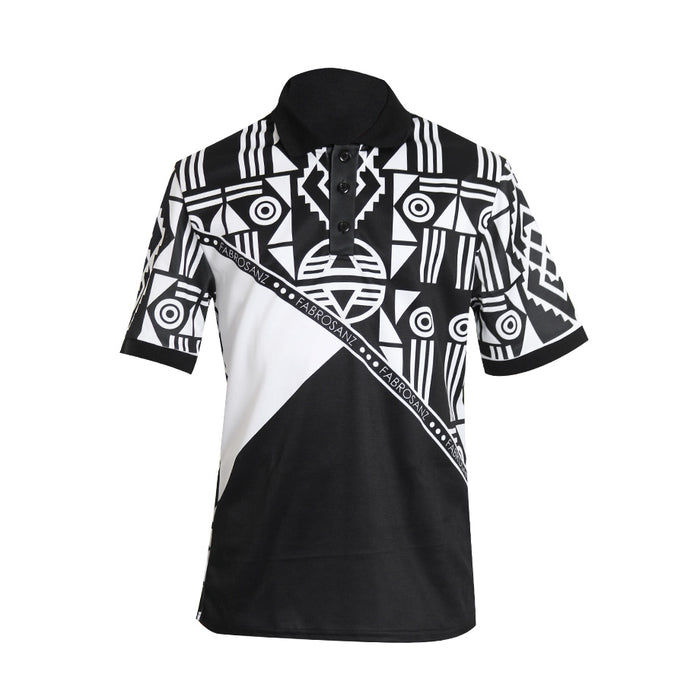 Fabrosanz: Menswear Nguni Print Golf Shirt