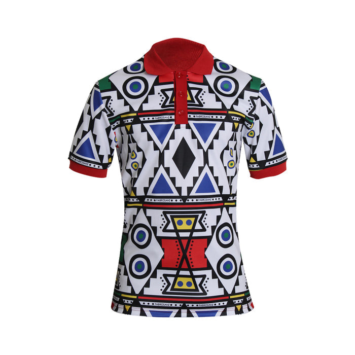 Fabrosanz: Nguni print Golf Shirt