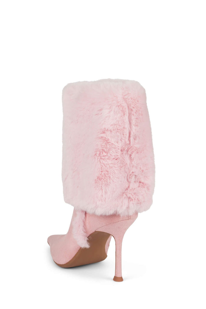 FENNEC-F Jeffrey Campbell Heeled Boot Pink Suede Combo
