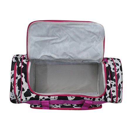 !FINAL SALE! Black Cow Hot Pink NGIL Canvas 23" Duffle Bag