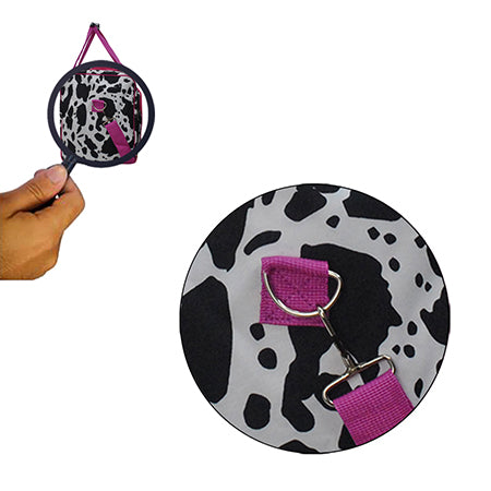 !FINAL SALE! Black Cow Hot Pink NGIL Canvas 23" Duffle Bag