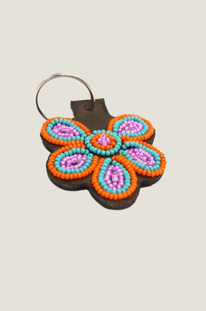 Flower Keyring | Pink/Sea Green - Aspiga
