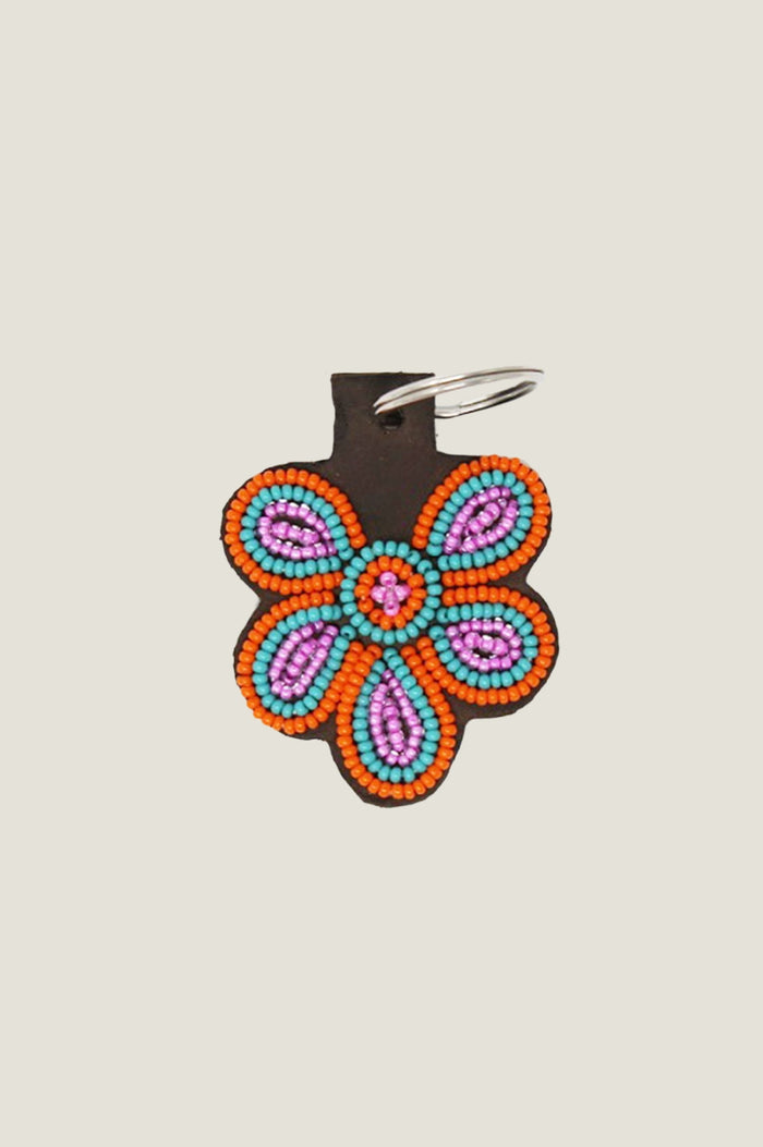 Flower Keyring | Pink/Sea Green - Aspiga
