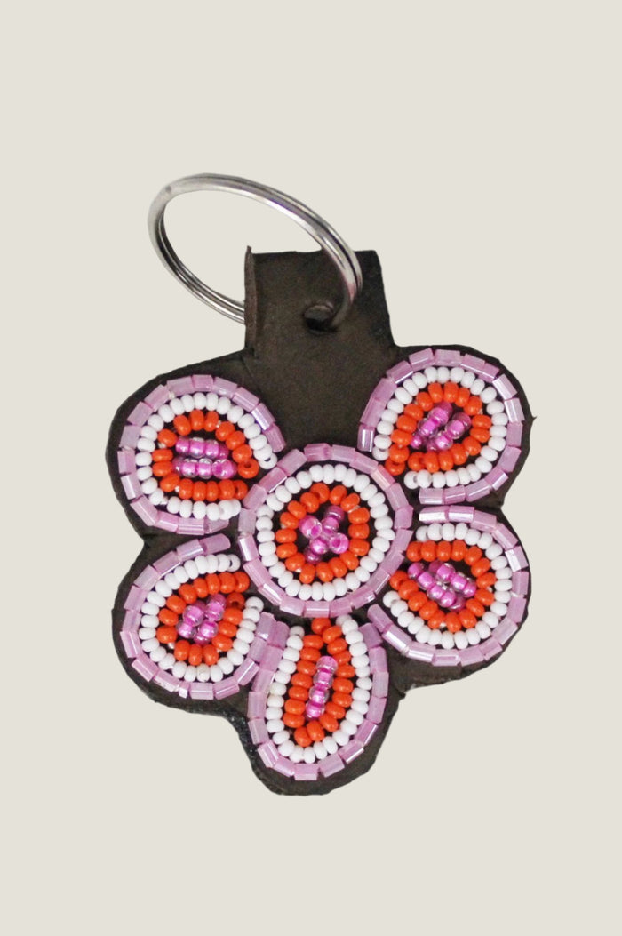Flower Keyring | Pink/White/Orange - Aspiga