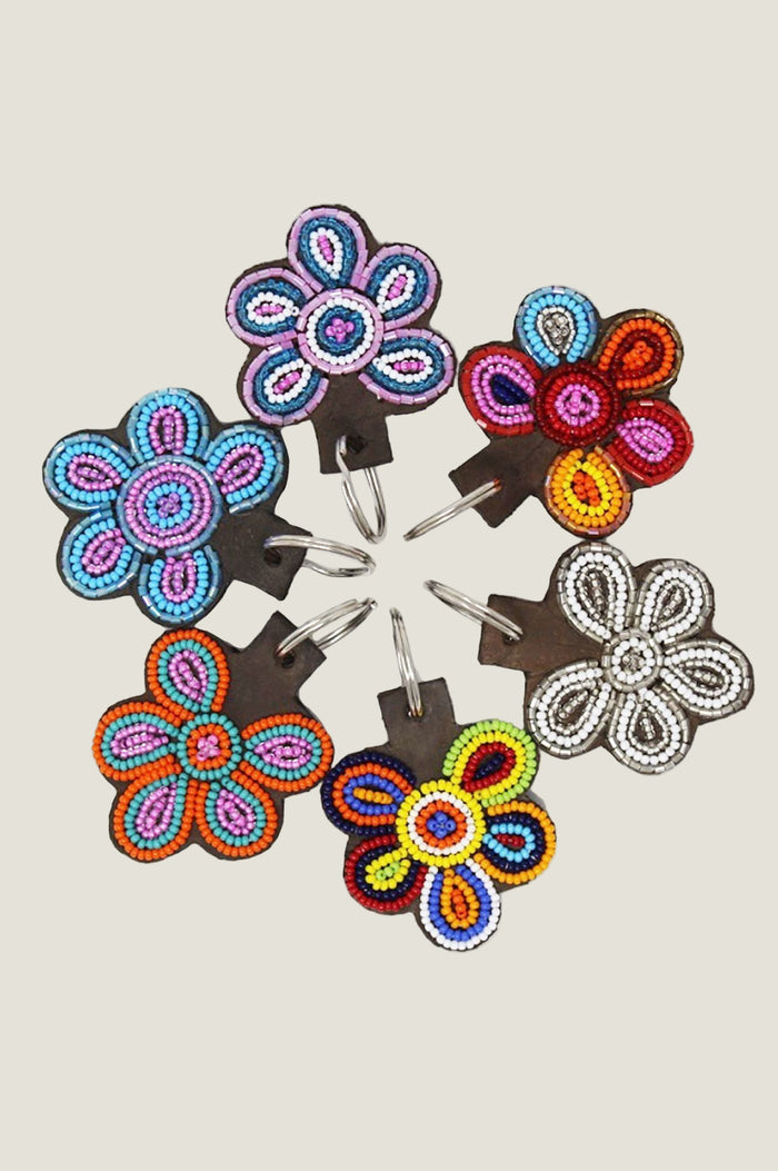 Flower Keyring | Pink/White/Orange - Aspiga