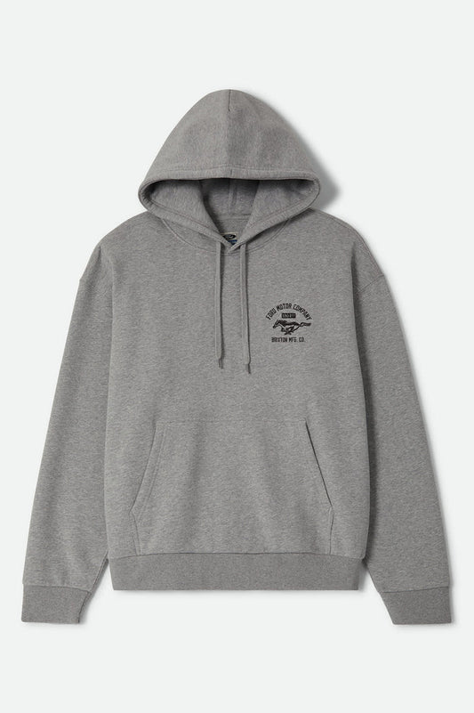 Men's Ford Mustang Hood in the color Heather Grey - Front Product View