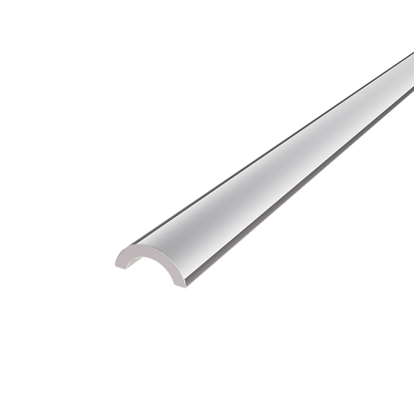 Frameless shower aluminium water bar, floor seal - Chrome / Polished - Image 1