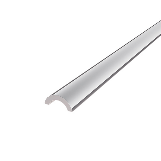 Frameless shower aluminium water bar, floor seal - Chrome / Polished - Image 1