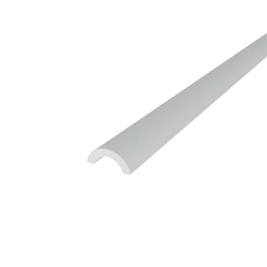 Frameless shower aluminium water bar, floor seal - Pearl White - Image 1
