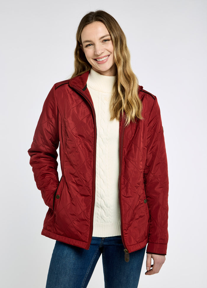 Glenfarne Women's Quilted Jacket - Red Pepper