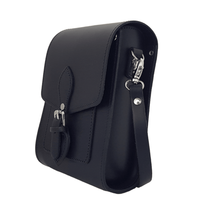 Handmade Leather Festival Phone Bag - Navy Blue - Bascora