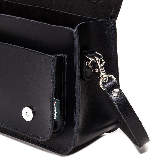 Handmade Leather Micro Satchel Black