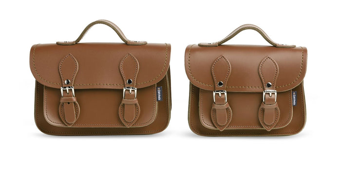 Handmade Leather Micro Satchel Chestnut