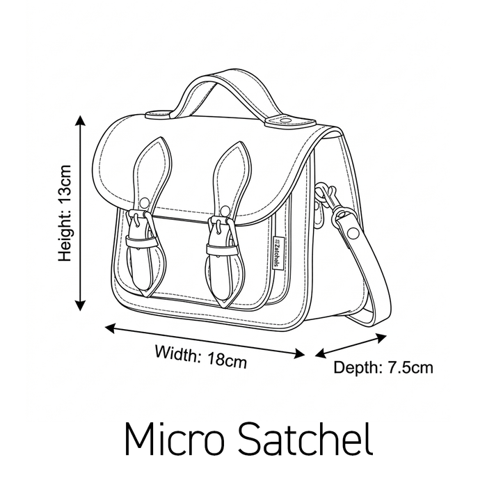 Handmade Leather Micro Satchel Chestnut