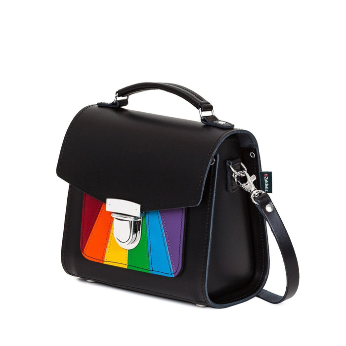Handmade Leather Sugarcube Handbag - Pride - Bascora