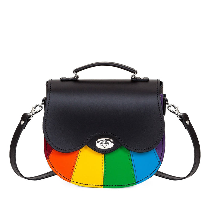 Handmade Leather Twist Lock Saddle Bag - Pride - Bascora