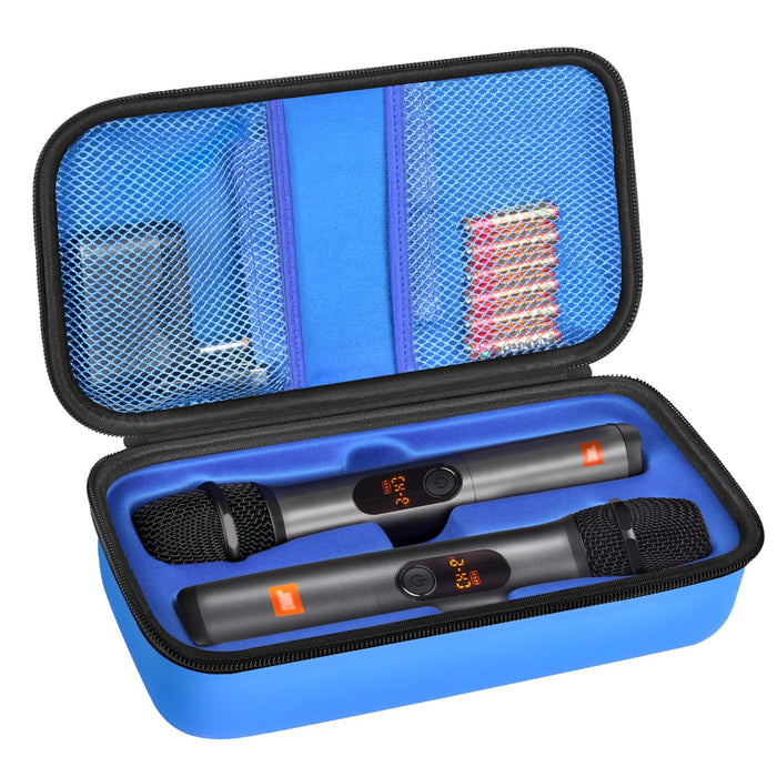 Case for JBL PartyBox Wireless Mic System | ALKOO – Blue – protective case product view