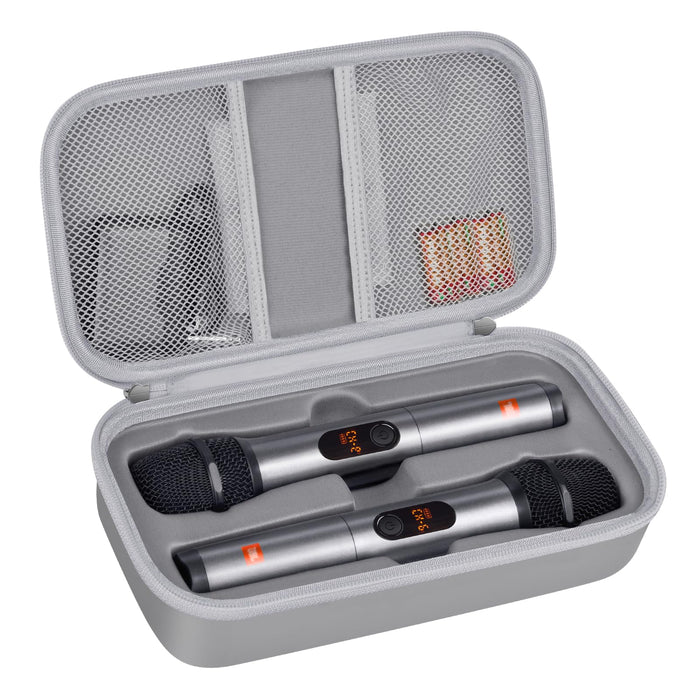 Case for JBL PartyBox Wireless Mic System | ALKOO – Lighting Grey – protective case product view