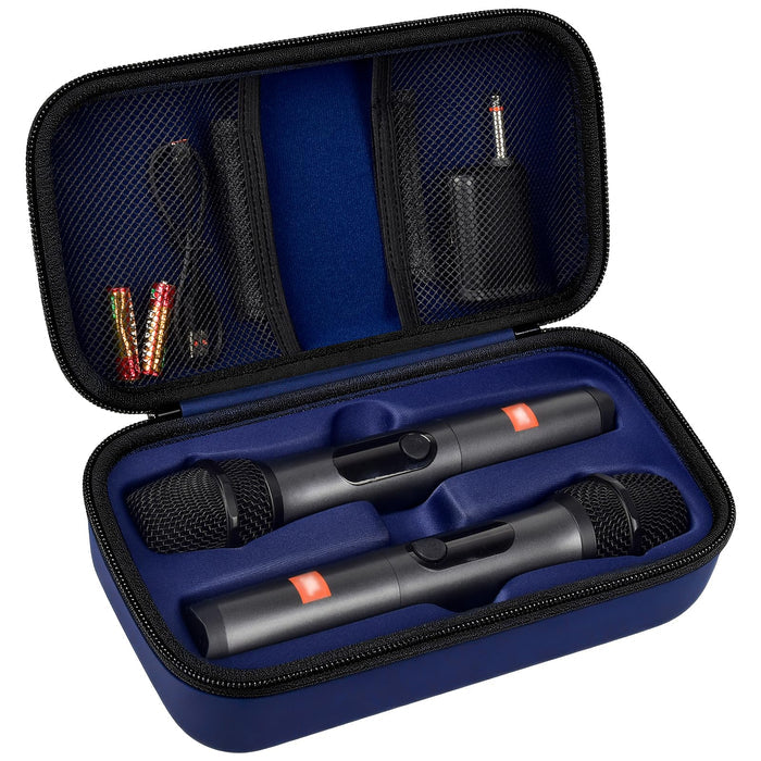 Case for JBL PartyBox Wireless Mic System | ALKOO – Deep Blue – protective case product view