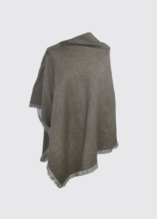 Hazelwood Tweed Poncho - Elk