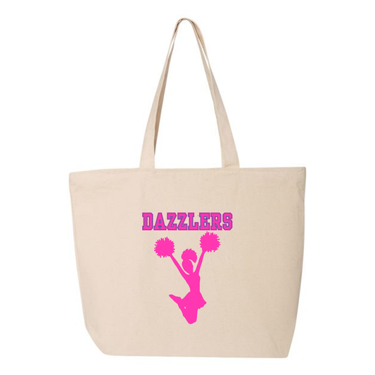 Heavy Canvas Zipper Tote Bag, Printed