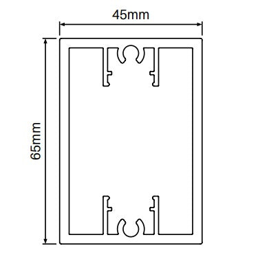 Heavy duty top/bottom rail 6100MM LONG - Image 2