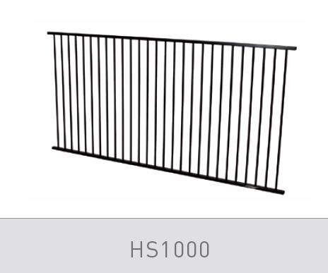 Homesafe Flat Top Aluminium Pool Fence Panel - 2400 x 1200mm SURFMIST - Image 1