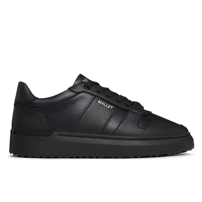 Mallet London Hoxton Lite Triple Black Mens Trainers