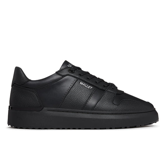 Mallet London Hoxton Lite Triple Black Mens Trainers
